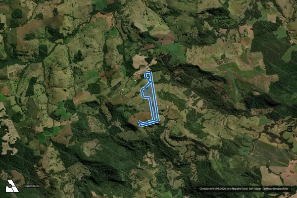 Imagem de satélite de Fazenda Santa Izabel - Única em Manoel Ribas - PR