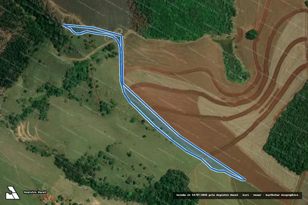Imagem de satélite de Fazenda Esmeralda - Gleba A em Taquarituba - SP