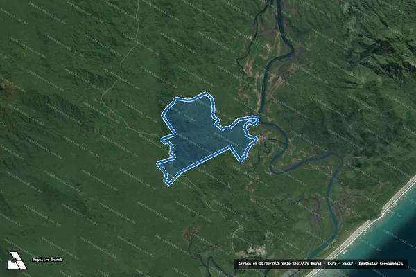 Imagem de satélite de SITIO CAPIVARU - Parte 1 em Cananéia - SP