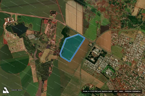 Imagem de satélite de Sitio Santa Lucia - Parte 1 em Dourados - MS