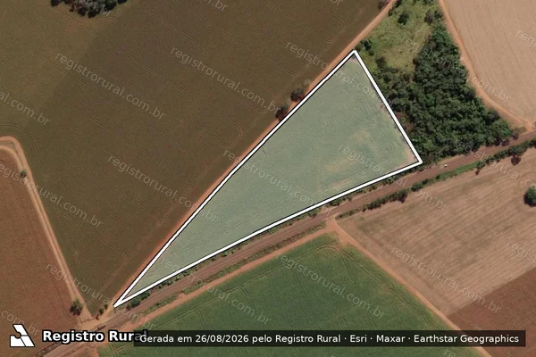 Imagem de satélite de FAZENDA ALAGOAS - Matrícula 11.966 em Conceição das Alagoas - MG