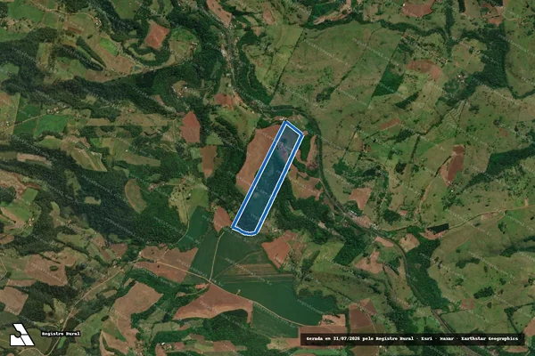 Imagem de satélite de O LOTE RURAL Nº36 - PARCELA 02 em Descanso - SC