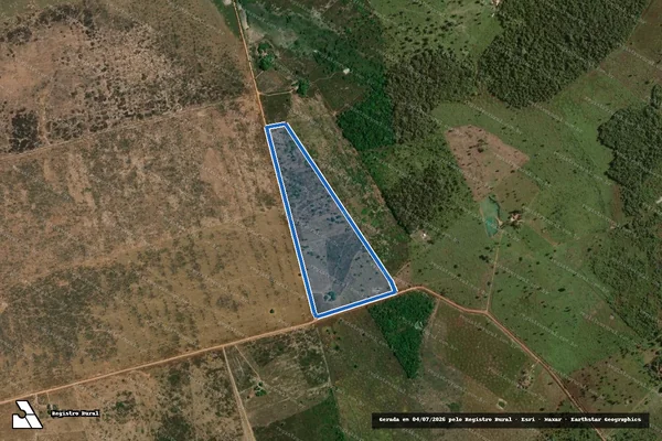 Imagem de satélite de P.A. RAIMUNDO CORREIA ? LOTE 45 - Parte 1 em Santana do Araguaia - PA