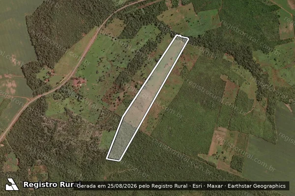 Imagem de satélite de FAZENDA SANTA RITA, PARTE DO LOTE 27 DO LOTEAMENTO BARRA DO SONINHO - Gleba 17 em Bom Jesus do Tocantins - TO