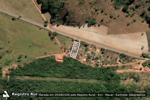 Imagem de satélite de Córrego Água Limpa - Parte 1 em Poté - MG