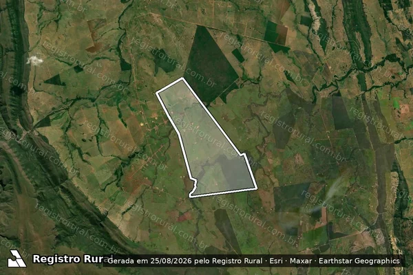 Imagem de satélite de FAZENDA AGUAPEÍ - Parte 1 em Porto Esperidião - MT