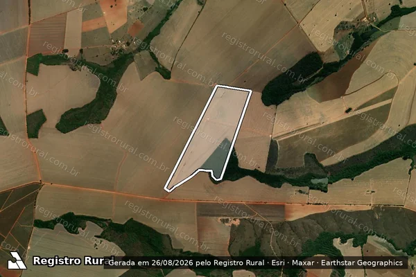 Imagem de satélite de Fazenda Gameleira - Parcela 1 em Coromandel - MG