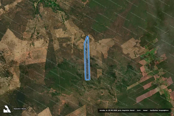 Imagem de satélite de Fazenda Brejo Tomaz Nunes - LOTE 14 em Coribe - BA