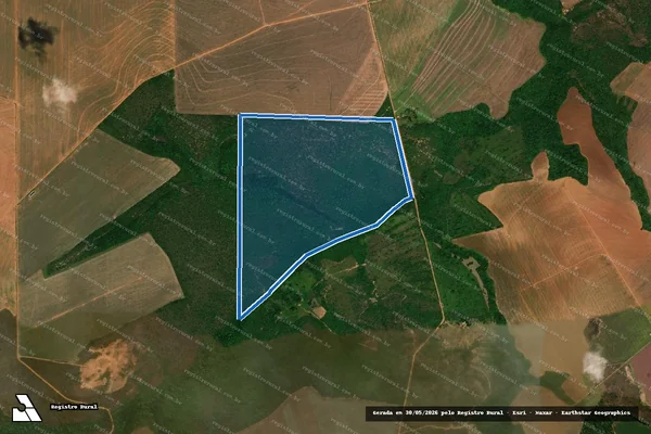Imagem de satélite de Fazenda Pontalzinho - Fazenda Pontalzinho em Alto Garças - MT