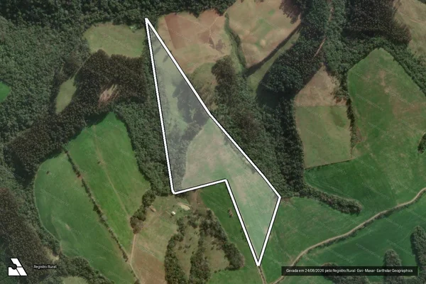 Imagem de satélite de FAZENDA FRANÇA - GLEBA B em Papanduva - SC