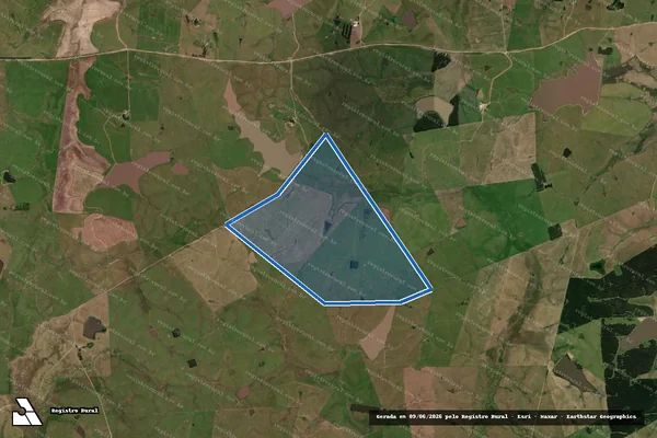Imagem de satélite de Fazenda do Salso I / Única em Bagé - RS