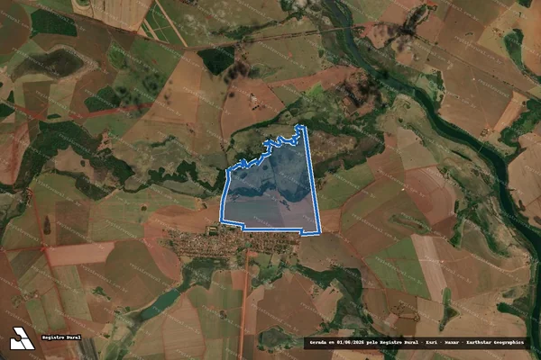 Imagem de satélite de FAZENDA FORTALEZA CASTELO - PARTE 02 em Castelândia - GO