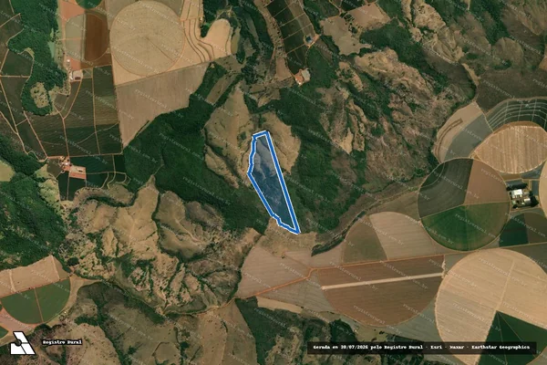 Imagem de satélite de FAZENDA ARCOS E JOÃO DE CAMPOS - 001 em Rio Paranaíba - MG
