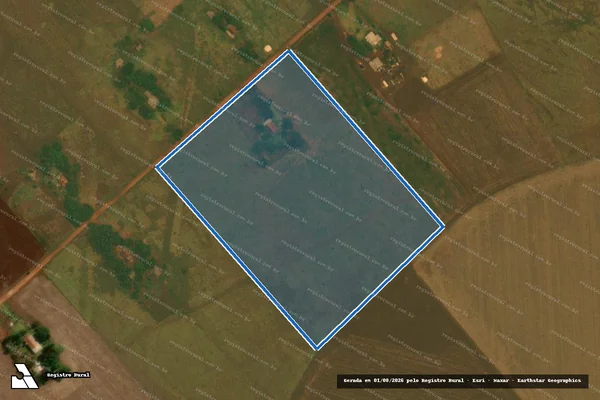 Imagem de satélite de Projeto de Assentamento Itamarati I ? CUT - Lote 244 ? Grupo Caarapó em Ponta Porã - MS