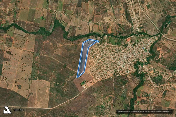 Imagem de satélite de FAZENDA SANTA JUSTA DO COCHÁ - Gleba 01_B em Montalvânia - MG