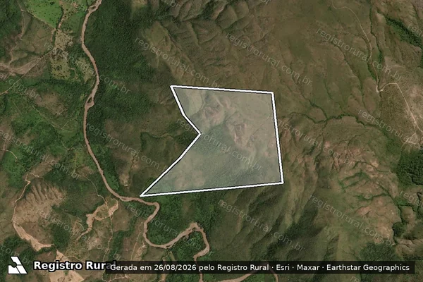 Imagem de satélite de FAZENDA VALE DA ESPERANÇA ? GLEBA 02 ? AREA C - Gleba C em Alto Paraíso de Goiás - GO