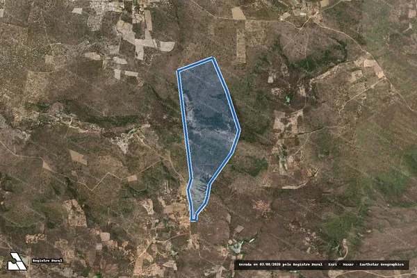 Imagem de satélite de LOTE 2235 - SITIO EMPAREDADO - Parte 1 em Campos Sales - CE