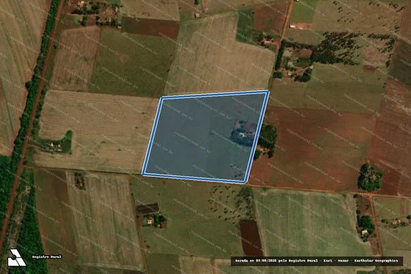 Imagem de satélite de PROJETO DE ASSENTAMENTO BARRA NOVA - Lote 204 em Sidrolândia - MS