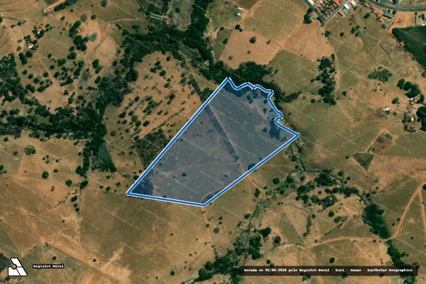 Imagem de satélite de FAZENDA CÓRREGO DO OURO OU SÃO THOMAZ - Parcela 1 em Córrego do Ouro - GO