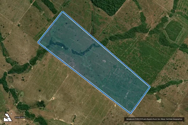Imagem de satélite de Fazenda Vale do Sonho - Matricula 2017 em Santa Fé do Araguaia - TO
