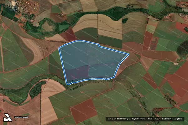 Imagem de satélite de FAZENDA SÃO THOMAZ - Parte 1 em Pitangueiras - SP