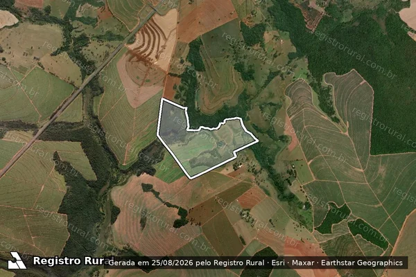 Imagem de satélite de FAZENDA SÃO CRISTOVÃO - Gleba A em Echaporã - SP