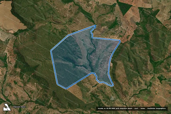 Imagem de satélite de FAZENDA SUCUPIRA,  DATA LONGÁ - 001 em Fortaleza dos Nogueiras - MA