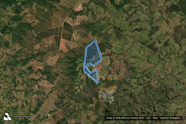 Imagem de satélite de FAZENDA  ALDEIA - Parte 2 em Poxoréu - MT