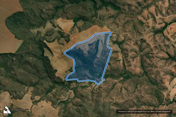 Imagem de satélite de Fazenda Água Boa e Cafundó - Parte 1 em Presidente Olegário - MG