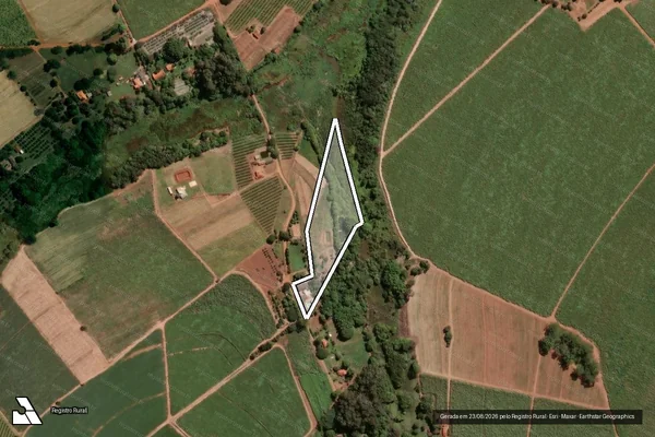 Imagem de satélite de Sítio Santa Maria - Sítio Santa Maria ? Área 01 em Pitangueiras - SP