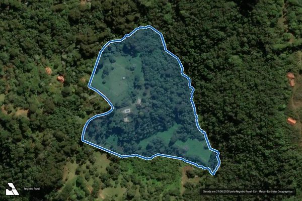 Imagem de satélite de Sítio das Flores - Sítio das Flores em Sapucaí-Mirim - MG