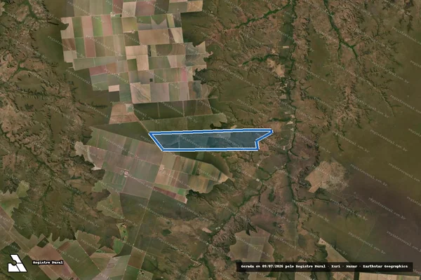 Imagem de satélite de Fazenda Figueira Gaúcha - única em Santa Filomena - PI
