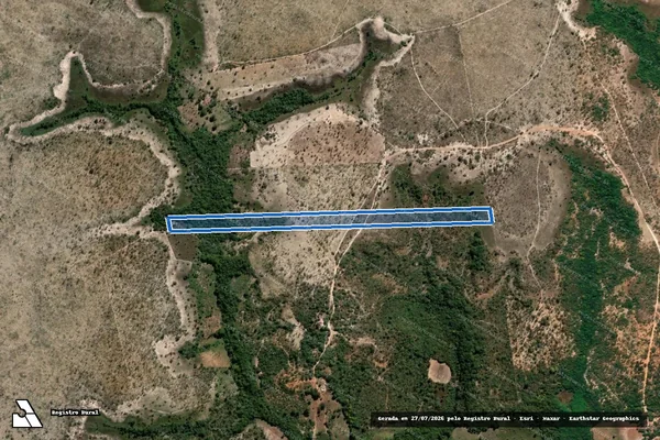 Imagem de satélite de LOTE 09, DO LOT. PONTE ALTA, GL. 19 - 8ª ETAPA - LOTE 09-E em Mateiros - TO