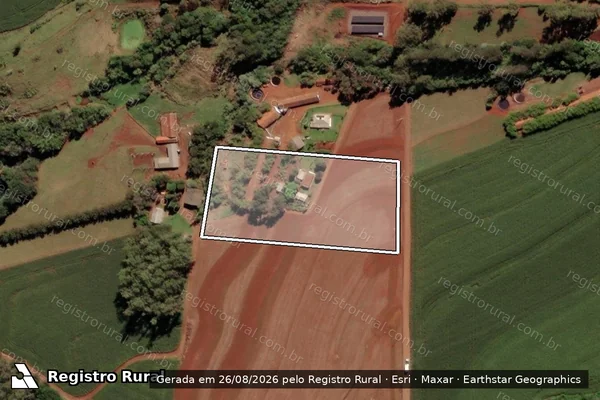 Imagem de satélite de Parte do Lote Rural nº 70 - Parte 2 em Medianeira - PR