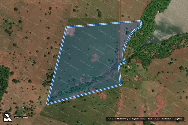 Imagem de satélite de FAZENDA RETIRO - PARCELA 2-SEJANA em Caçu - GO