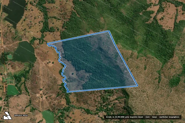 Imagem de satélite de FAZENDA BARRA MANSA - LOTE 10, DO LOTEAMENTO VALE DO OURO - 001 em Porto Nacional - TO