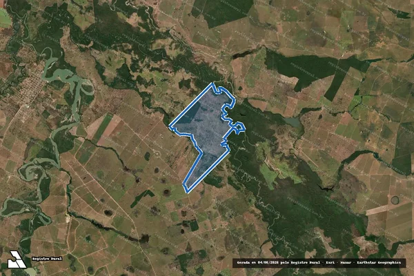 Imagem de satélite de FAZENDA SÃO JOÃO BATISTA E SÍTIO BOA ESPERANÇA em Britânia - GO