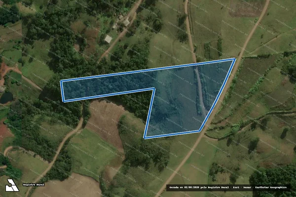 Imagem de satélite de P.A. LAJEADO GRANDE Lote 86 - Parte 2 em São José do Cedro - SC