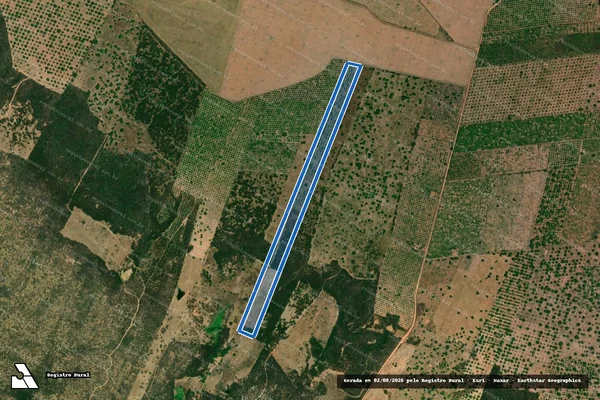 Imagem de satélite de SITIO SANTO ANTONIO ? LOTE 0217 - Parte 1 em Potiretama - CE