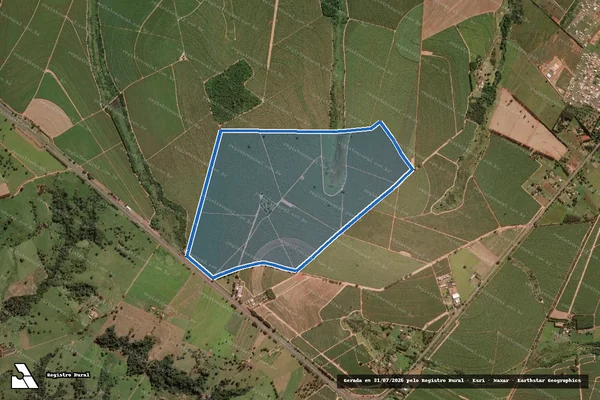 Imagem de satélite de Fazenda Santa Helena - Área Total em Uchoa - SP