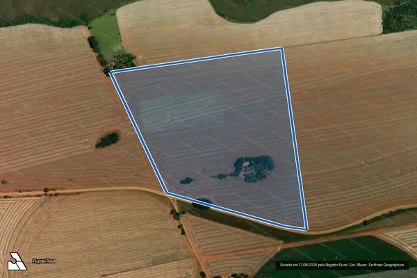 Imagem de satélite de Fazenda Cocais - Parte 1 em Iraí de Minas - MG