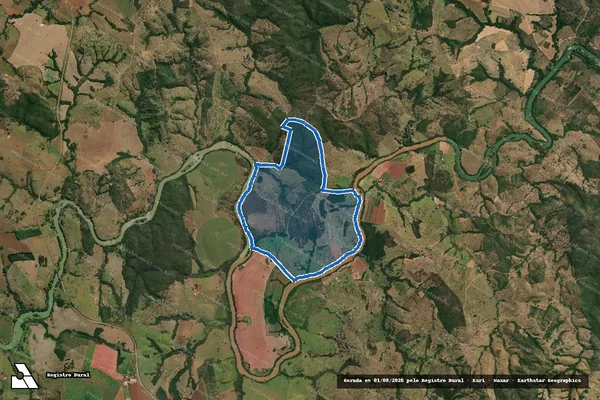 Imagem de satélite de FAZENDA CAMPO LIMPO E BARREIRO DE SÃO PEDRO - Parcela 1 em Davinópolis - GO