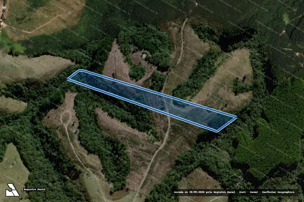 Imagem de satélite de Fazenda Apucarana Grande ou Canaa / Única em Ortigueira - PR