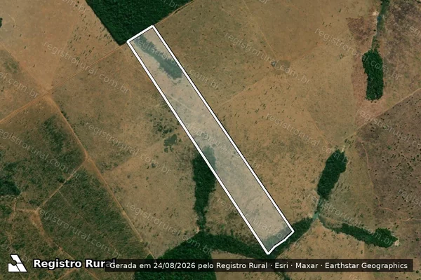 Imagem de satélite de FAZENDA PALMITAL - LOTE N° 115 - - em Tabaporã - MT