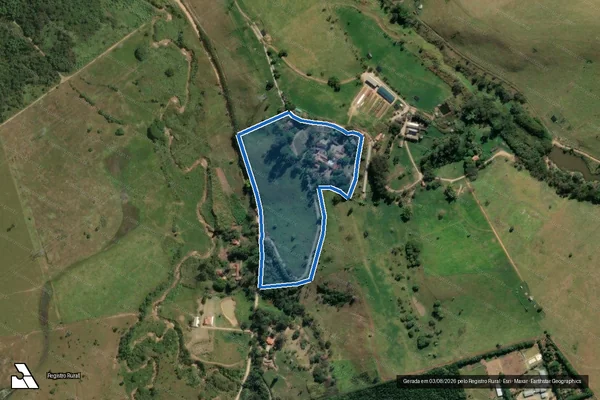 Imagem de satélite de Fazenda São Bento - Fazenda São Bento ? Gleba B em Cachoeira Paulista - SP