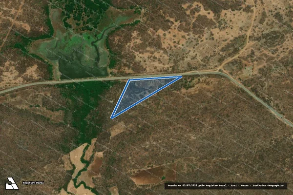 Imagem de satélite de FAZENDA ISAFIA - 02 em Madalena - CE
