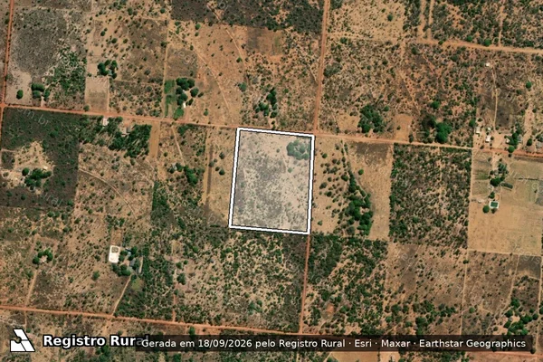Imagem de satélite de PA SANTA MARIA - LOTE Nº 23 F - AGROVILA - 001 em São João d'Aliança - GO