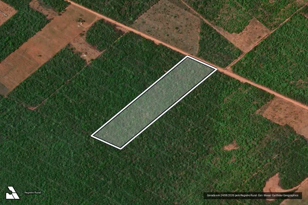 Imagem de satélite de PROJETO DE ASSENTAMENTO MAÍSA - LOTE 1009 - Parte 1 em Baraúna - RN