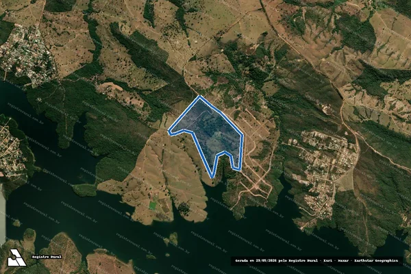 Imagem de satélite de FAZENDA BARREIRINHO DA FAZENDA - Parte 1 em Alexânia - GO