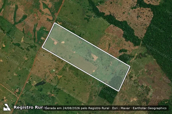Imagem de satélite de COLÔNIA VISTA ALEGRE ? LOTE 36 - PAD PEDRO PEIXOTO em Plácido de Castro - AC